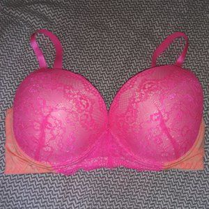 Hot Pink and Orange Bra